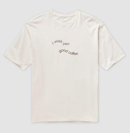 Camiseta Oversized  I Wish You Good Coffee